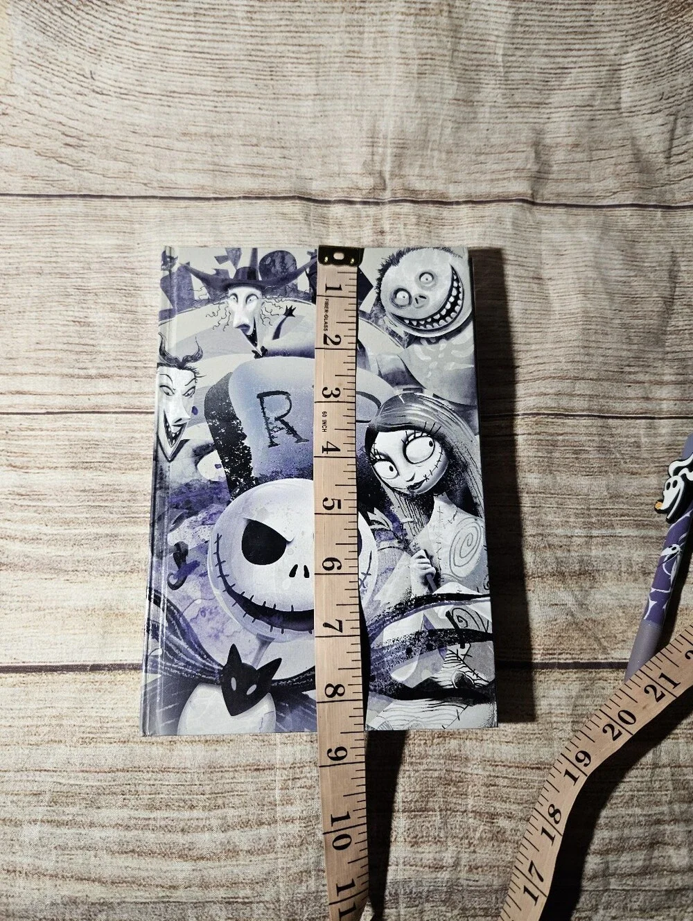 Disney Nightmare Before Christmas hard cover journal, stickers and zero pen